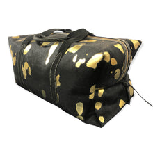 Load image into Gallery viewer, Black Hair-On Large Luggage
